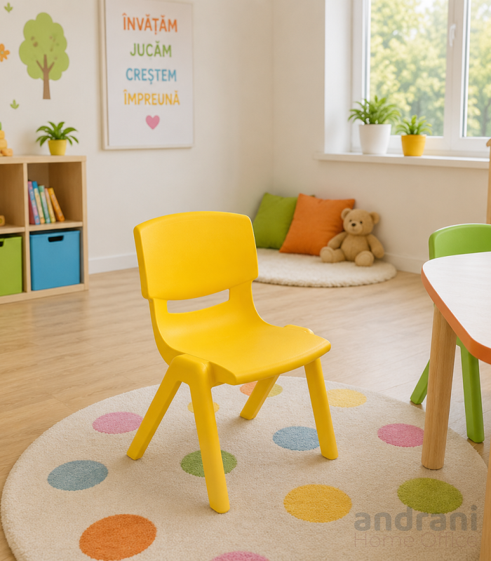 Sedia in plastica colorata